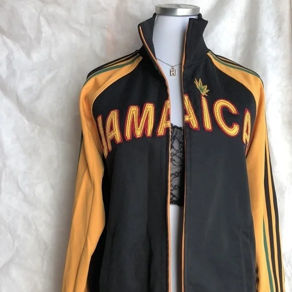 ⚫️ Vintage Lucky Brand jacket with stripes on side JAMAICA​
